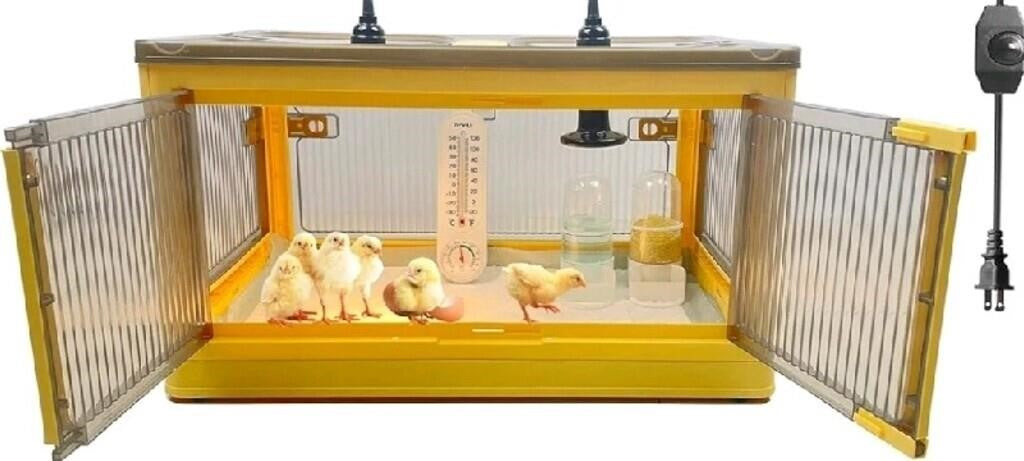 Chicken Brooder Box for Chicks,Double Doo