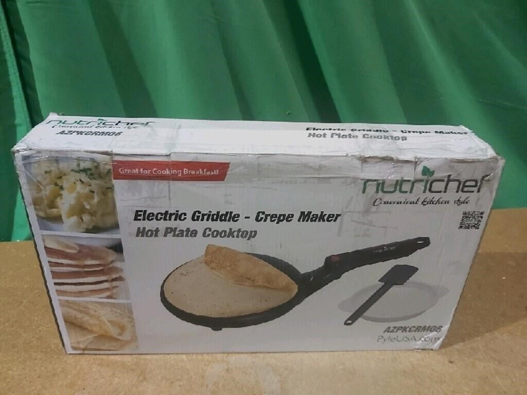 NutriChef Electric Crepe Maker, Cooks Rot