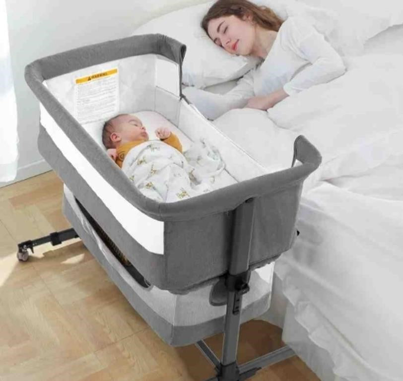Ihoming Bassinet Bedside Sleeper for Baby, 3 in 1 Convertible Design