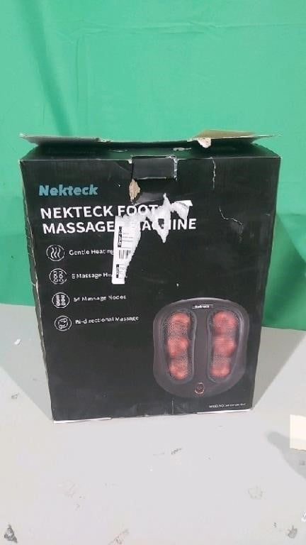 Nekteck, Foot Massager with Heat, Black