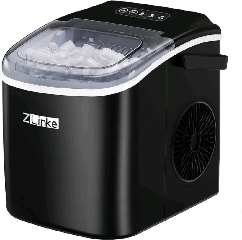 Zlinke Countertop Ice Maker 26.5lbs/24Hrs.