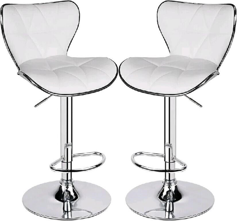 Leader Shell Back Bar Stools, Set of 2, Adjust