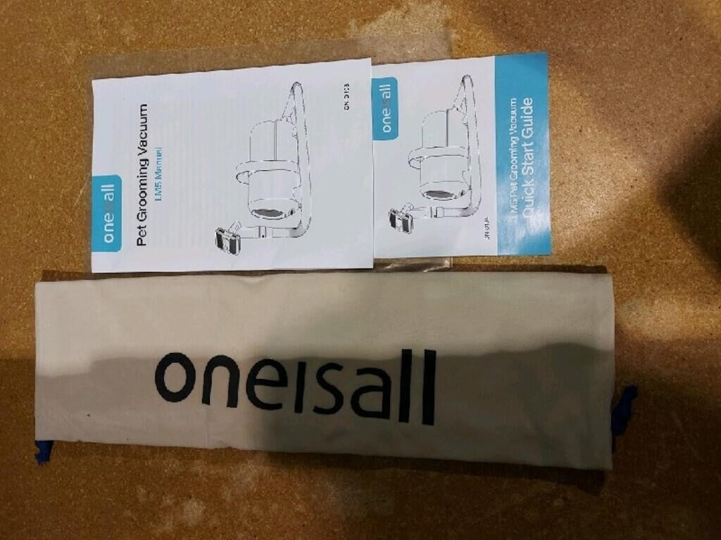 Oneisall 1.5L Pet Vacuum Brush for Shedding Groomi