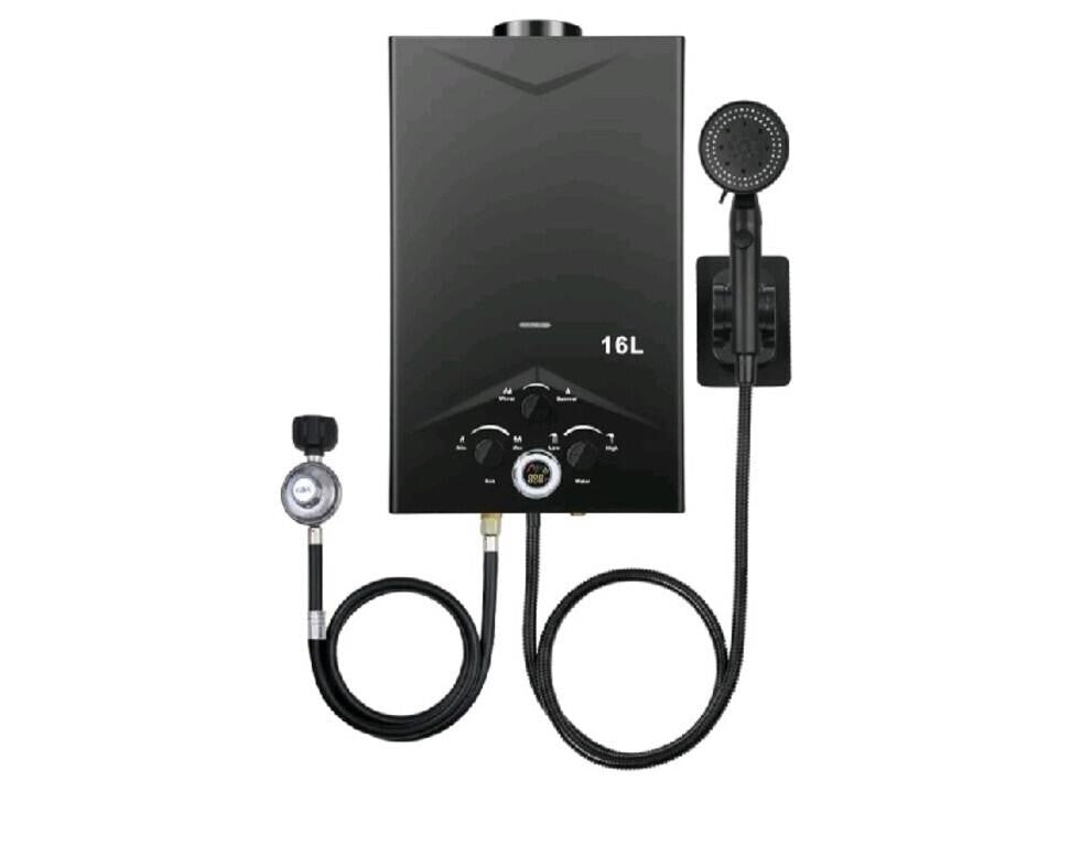 Water Heater 4.21GPM 16L Outdoor Portable Gas