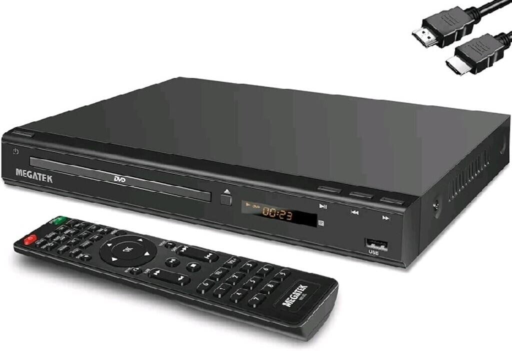 MEGATEK Multi-Region DVD Player for TV wi