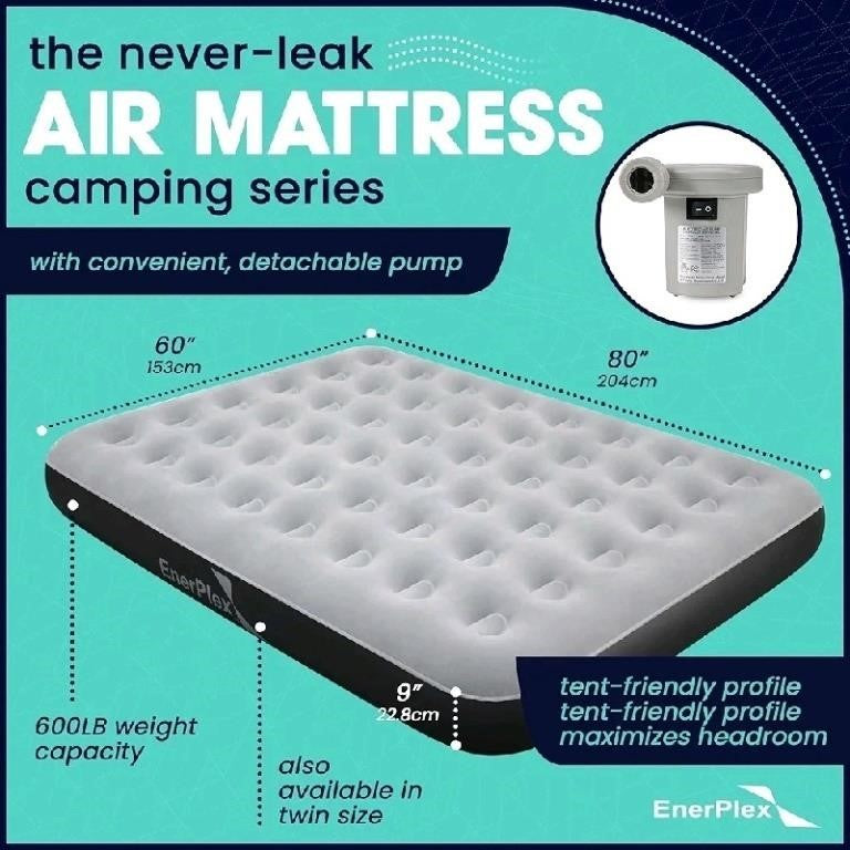 EnerPlex Never-Leak Camping Series Queen Campi