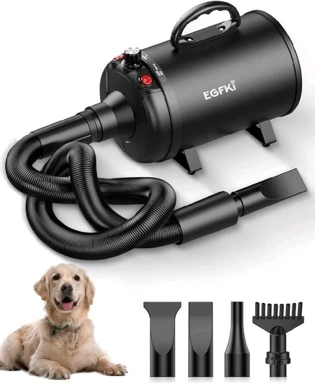 EGFKI Dog Dryer, 5.2HP/ 3800W Pet Grooming Hig