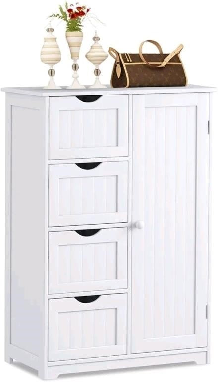 Assembled COSTWAY Storage Cabinet, Wooden