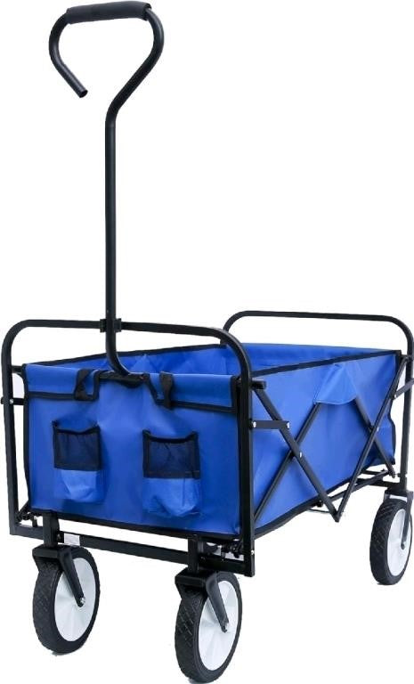 Collapsible Outdoor Utility Wagons with Adjustable