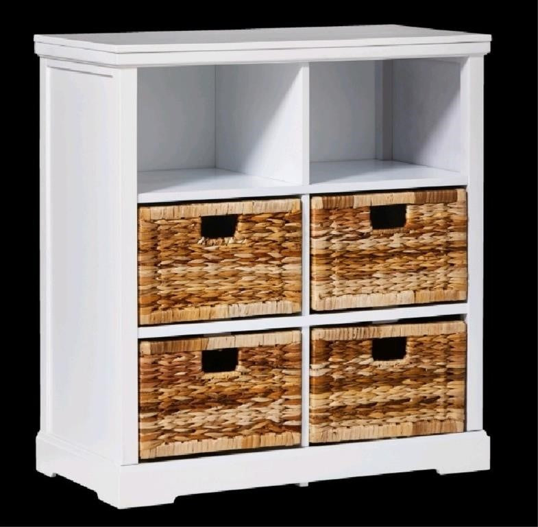 For Living 4-Drawer 2-Shelf Storage Cabinet