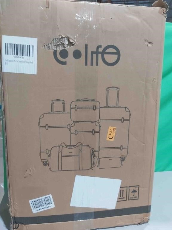 Coolife Luggage Set WHITE