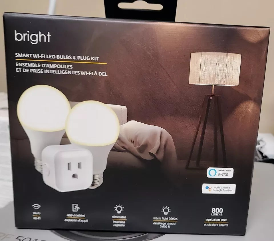 Bright Smart Wi-Fi Bulb & Plug